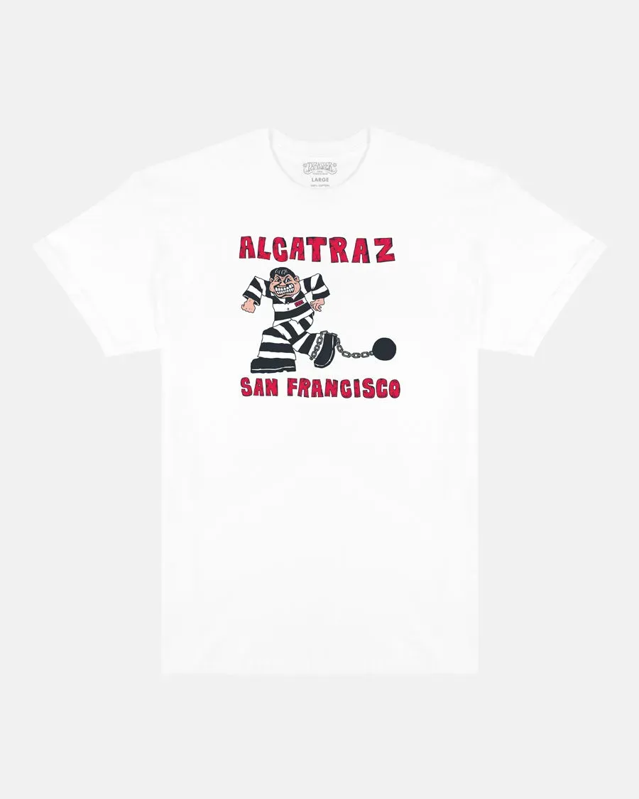 Thrasher Alcatraz by Mike Gigliotti t-skjorte hvit