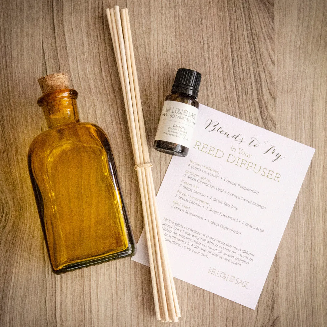 Stampington Willow and Sage Clean Air Lemon diffuser sett sitron