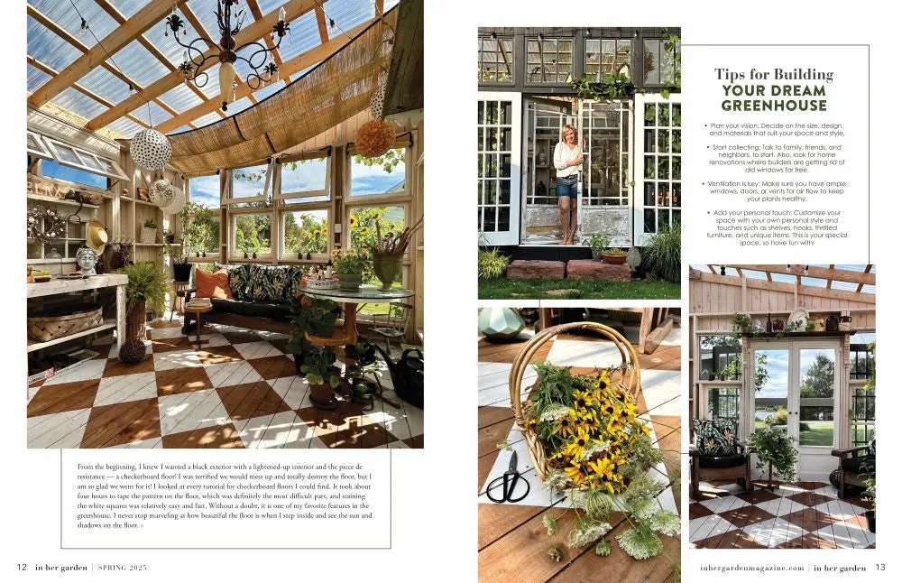 Stampington In Her Garden Spring 2025 blad digital hage