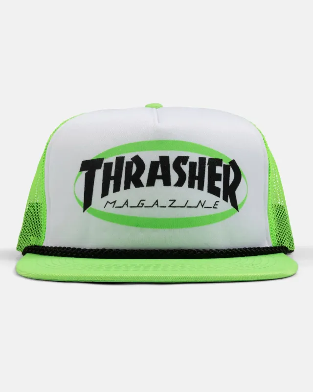 Thrasher Ellipse truckercaps grønn polyester