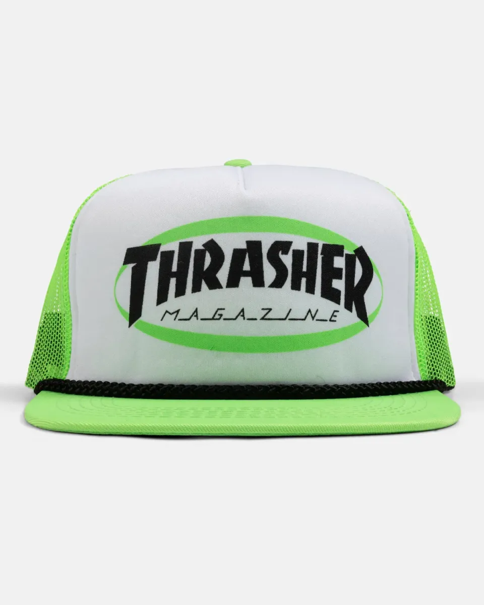 Thrasher Ellipse truckercaps grønn polyester
