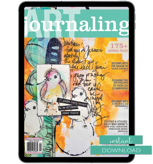 Stampington Art Journaling Spring 2017 blad digitalutgave pdf