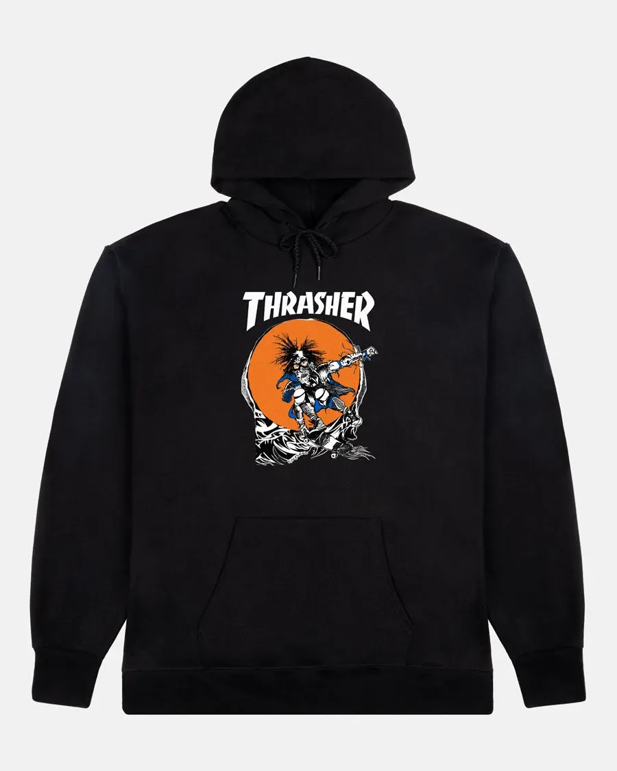 Thrasher Skate Outlaw Hoodie hettegenser svart bomull