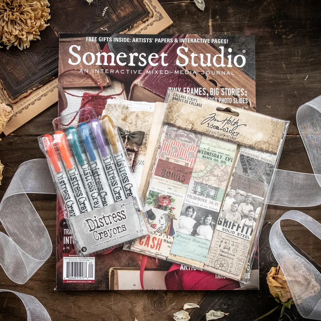 Stampington Somerset Distressed Collage Kit sett sommer 2026
