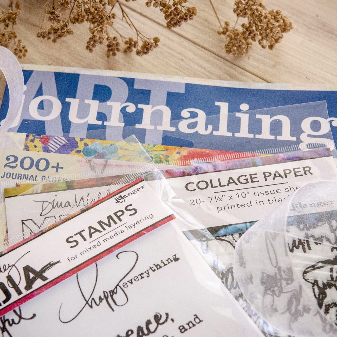 Stampington More Than Words art journaling kit Dina Wakley