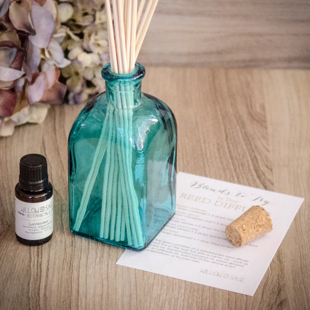 Stampington Willow and Sage Calming Lavender duftdiffuser-sett lavendel glass