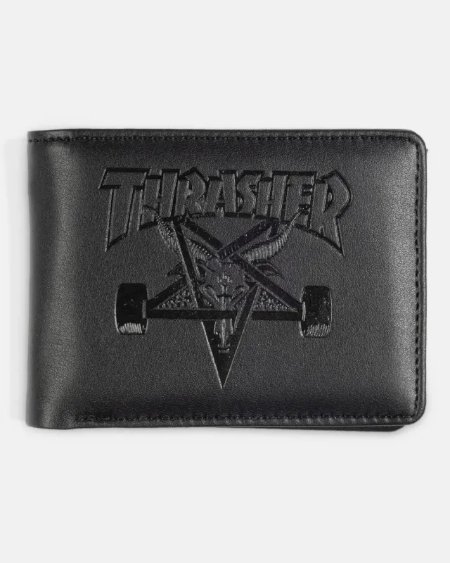 Thrasher Skategoat lommebok skinn svart herrer