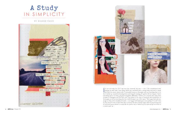 Stampington Art Journaling Summer 2018 blad digital utgave