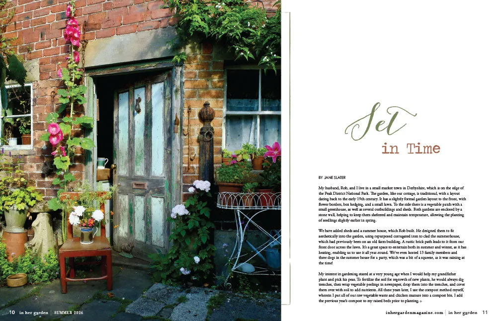 Stampington In Her Garden Summer 2026 hageblad 160 sider