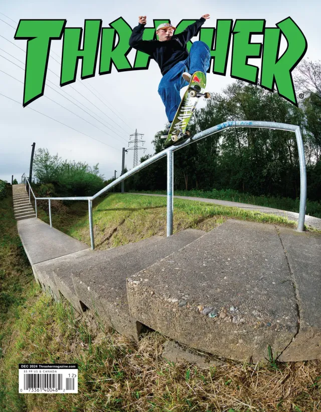 Thrasher Magazine December 2024 skateblad