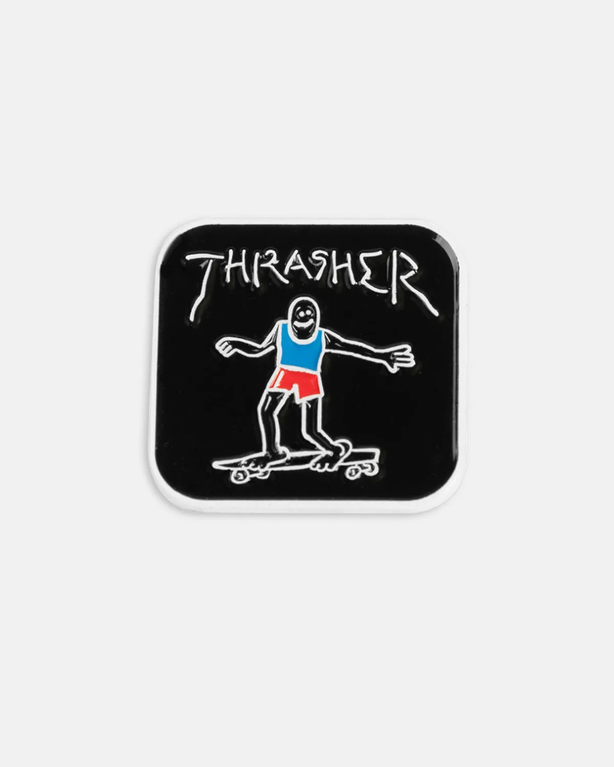 Thrasher Gonz pin svart emalje 2,5 cm