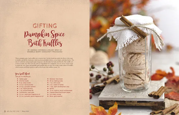 Stampington Willow and Sage vinter 2020 blad digital egenpleie