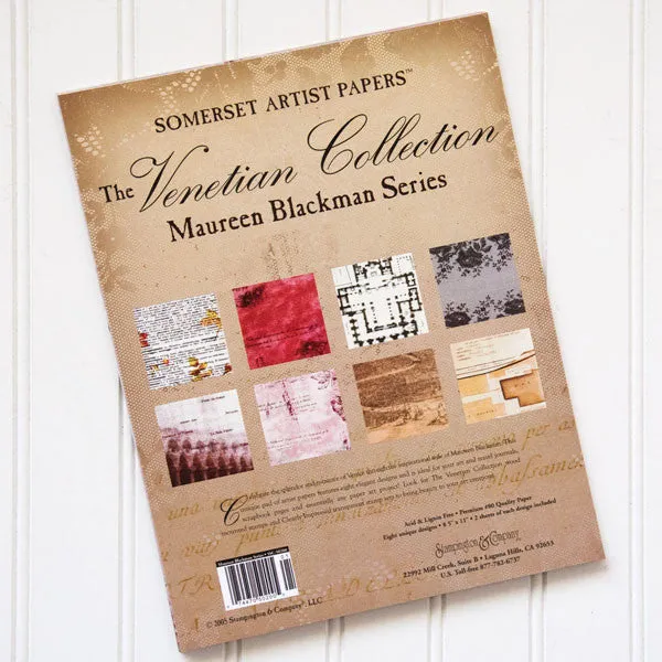 Stampington The Venetian Collection Maureen Blackman papirblokk 16 ark syrefri