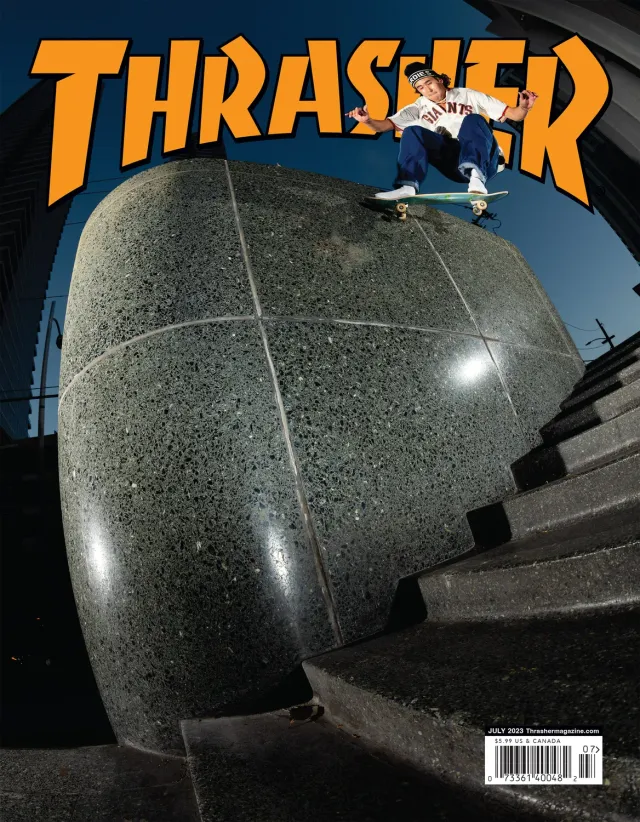 Thrasher juli 2023 blad enkeltutgave 200 sider