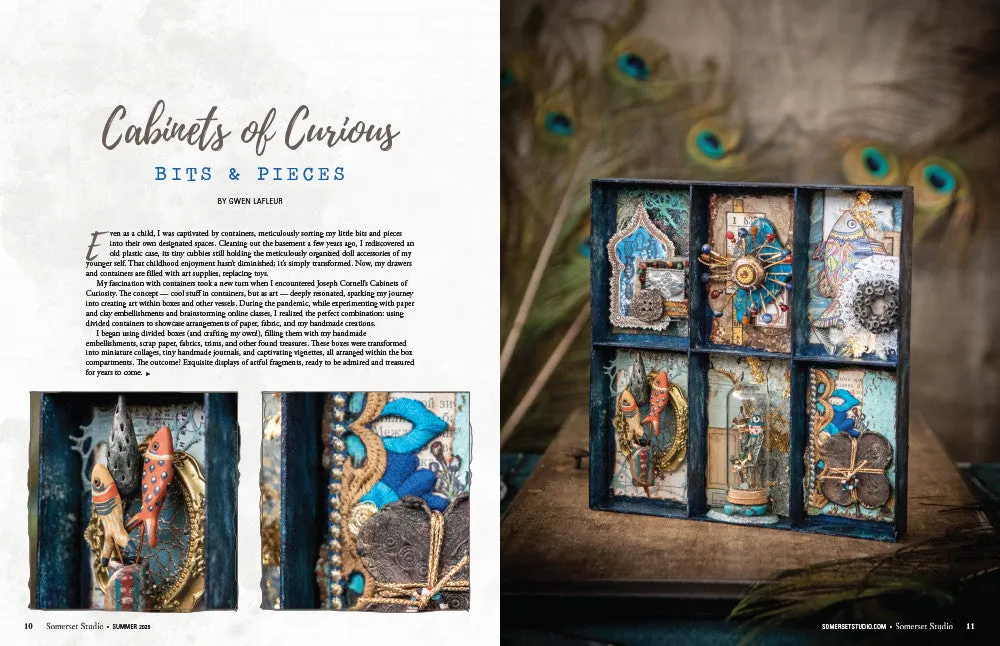 Stampington Somerset Studio Summer 2025 blad digital mixed-media