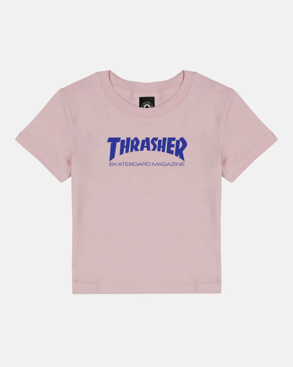 Thrasher Skate Mag t-skjorte baby rosa bomull