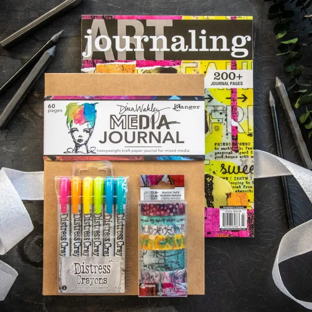 Stampington Art Journaling startsett blad + 3 deler