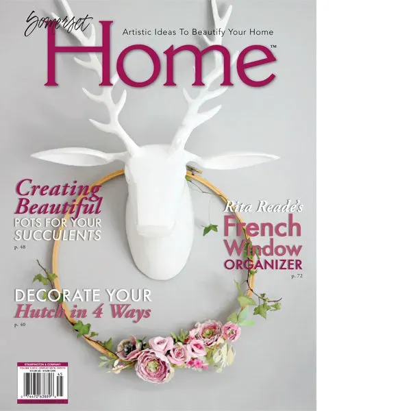 Stampington Somerset Home 2014 Volume 9 blad interiør og DIY