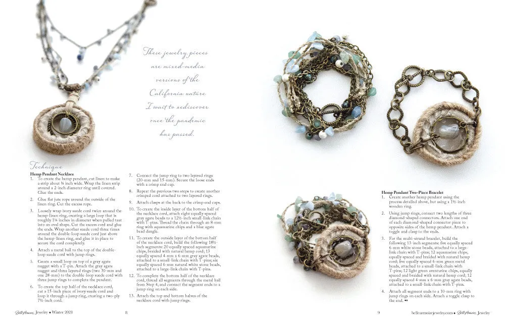 Stampington Belle Armoire Jewelry Winter 2021 blad PDF 144 sider