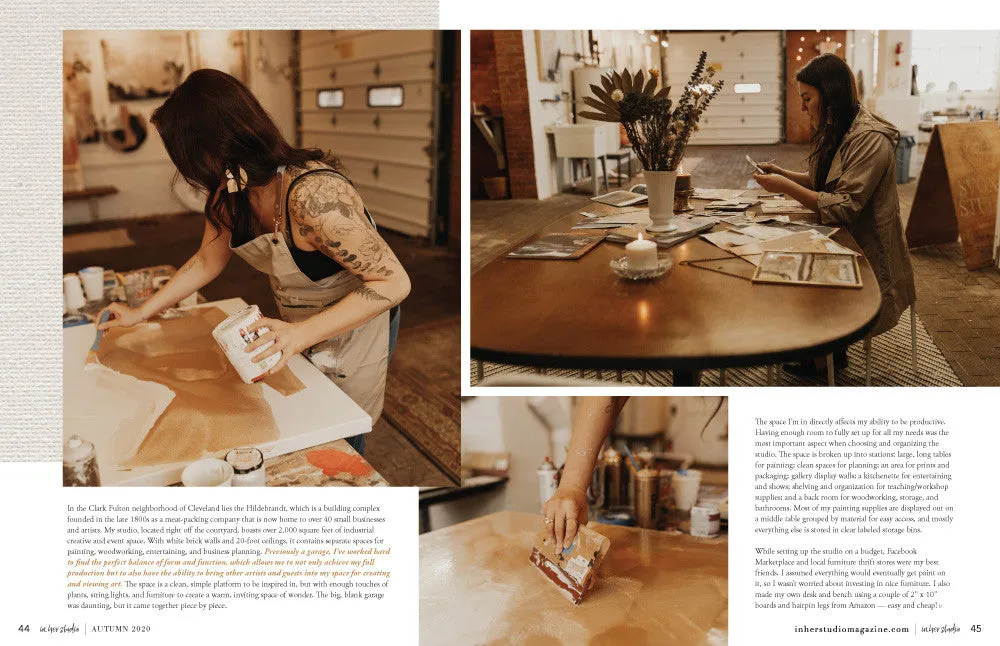 Stampington In Her Studio Autumn 2020 digitalblad atelier