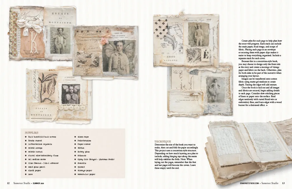 Stampington Somerset Studio Summer 2026 blad mixed-media