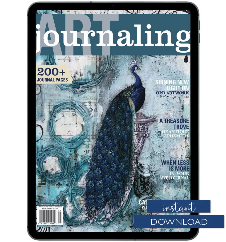 Stampington Art Journaling Spring 2020 blad PDF dagbok