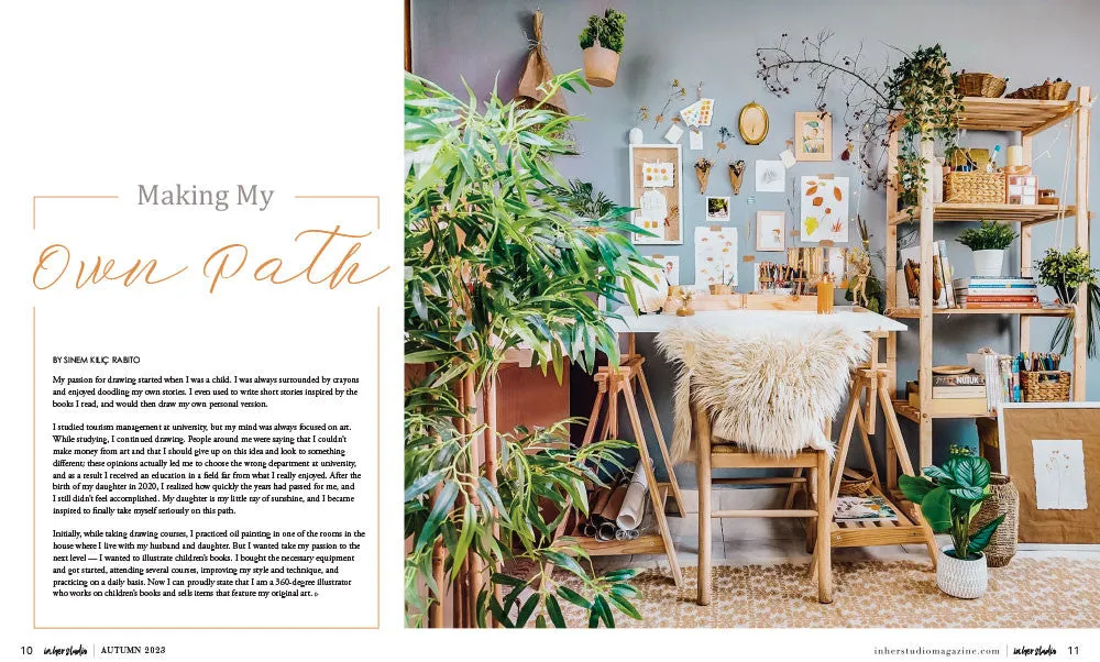 Stampington In Her Studio Autumn 2023 blad pdf-utgave