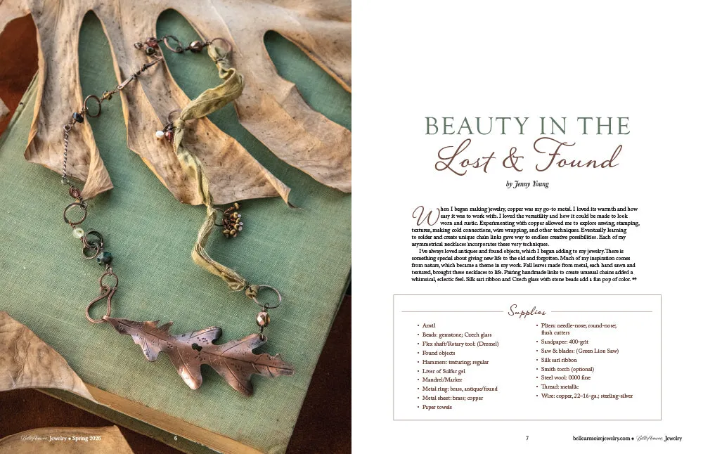 Stampington Belle Armoire Jewelry Spring 2026 blad PDF smykker
