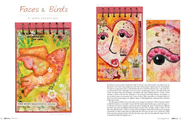 Stampington Art Journaling Winter 2020 blad digital utgave