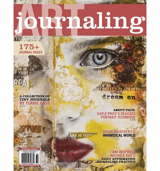 Stampington Art Journaling Summer 2017 blad digital