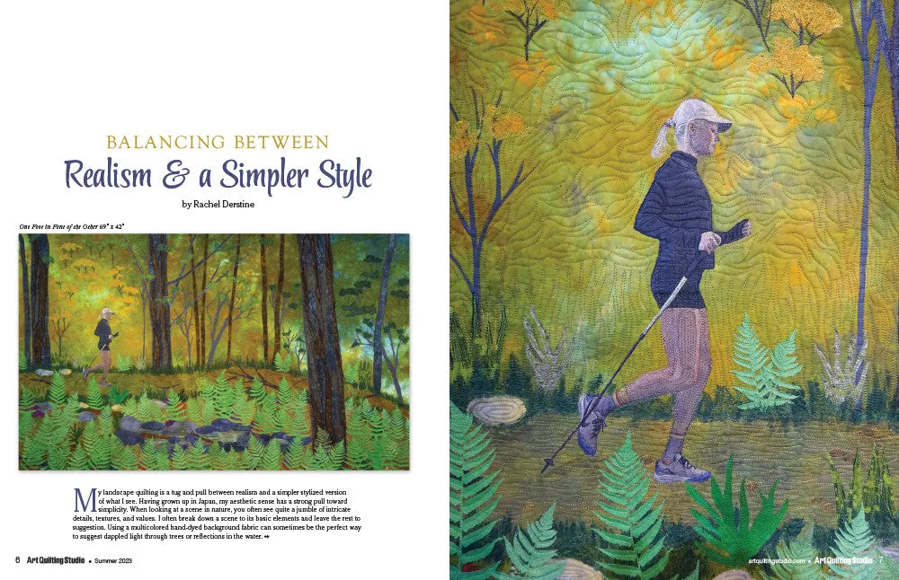 Stampington Art Quilting Studio blad sommer 2023 144 sider