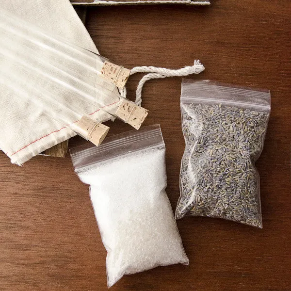 Stampington Lavender Bath Salts Vials DIY-sett lavendel