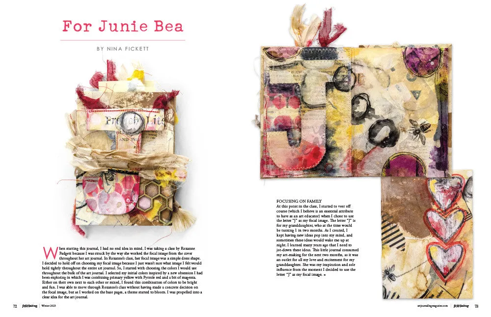 Stampington Art Journaling Winter 2023 blad PDF-nedlasting 144 sider