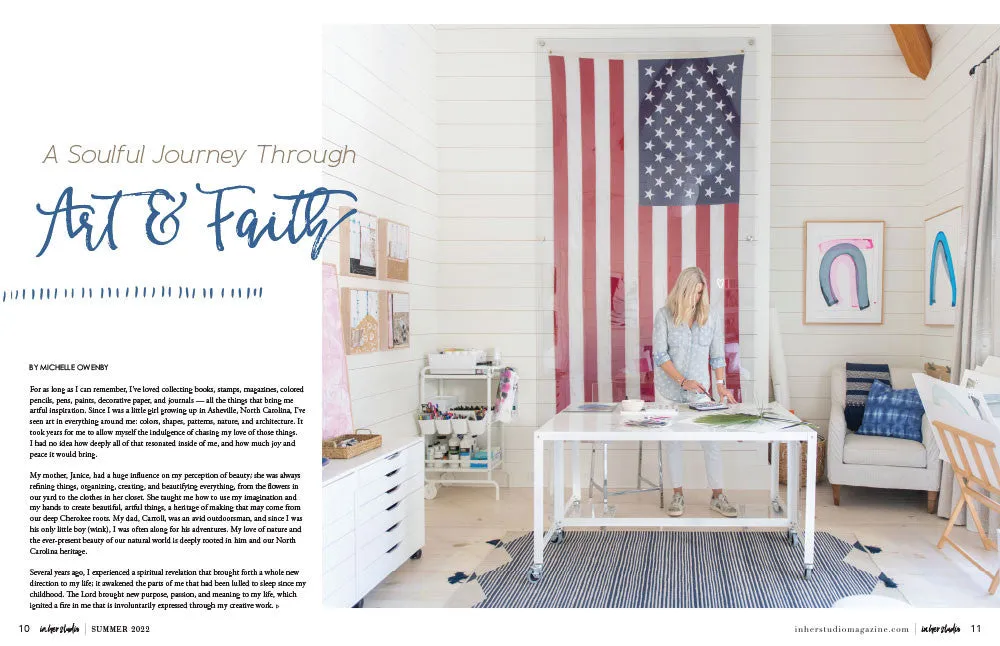 Stampington In Her Studio Summer 2022 blad atelier