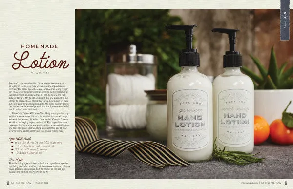 Stampington Willow and Sage Autumn 2016 blad PDF naturlig hudpleie