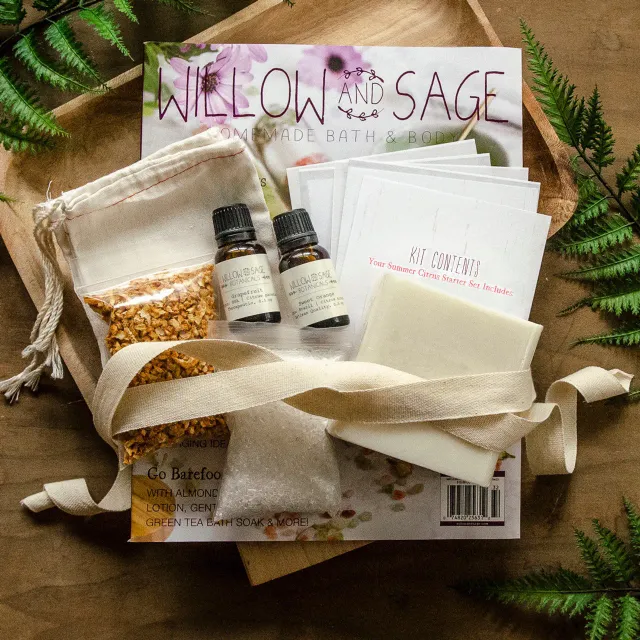 Stampington Willow Sage Summer Citrus sett såpe bad