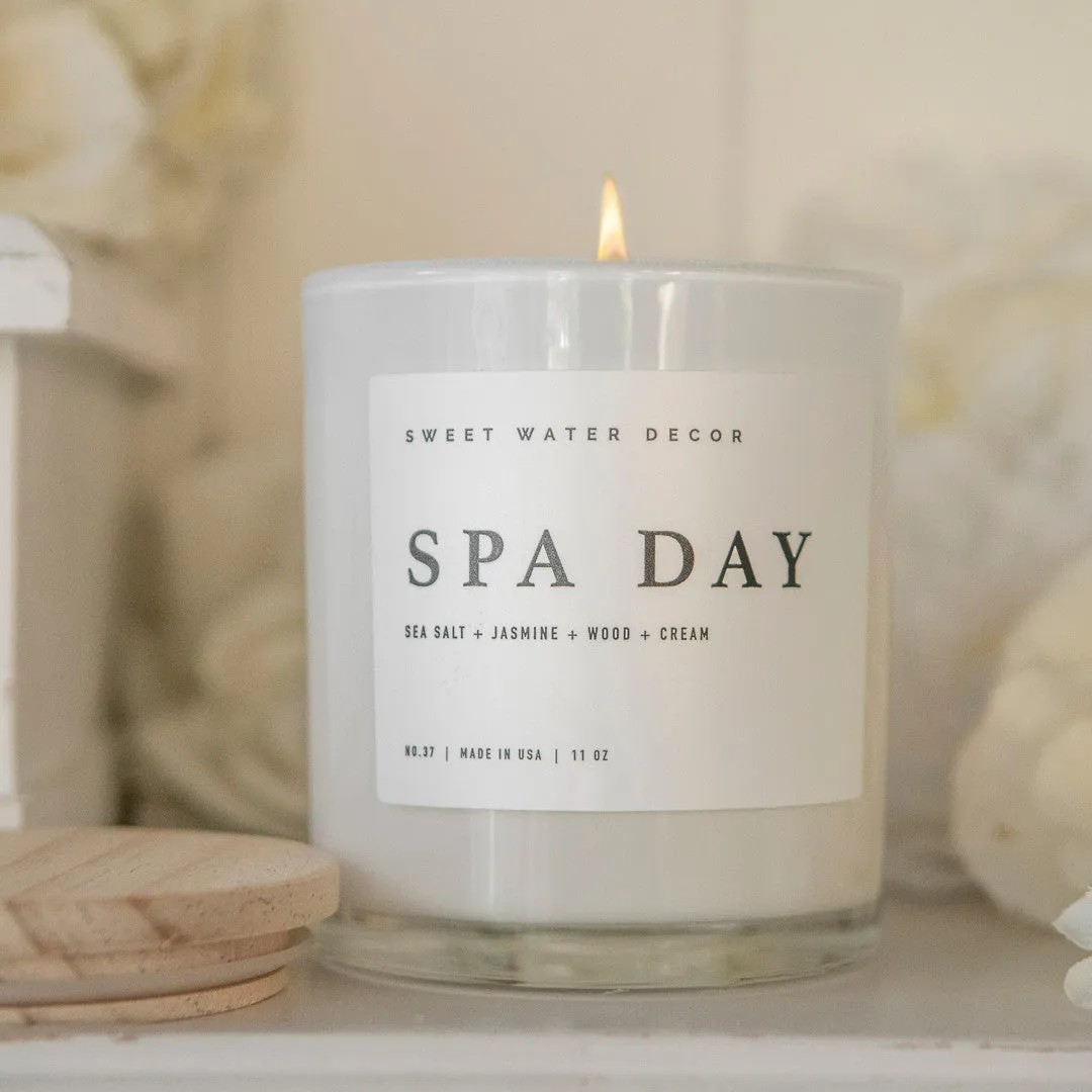 Stampington Spa Day 11 oz duftlys soy jasmin