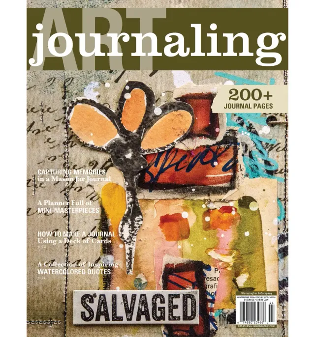 Stampington Art Journaling Winter 2024 blad 144 sider vinter