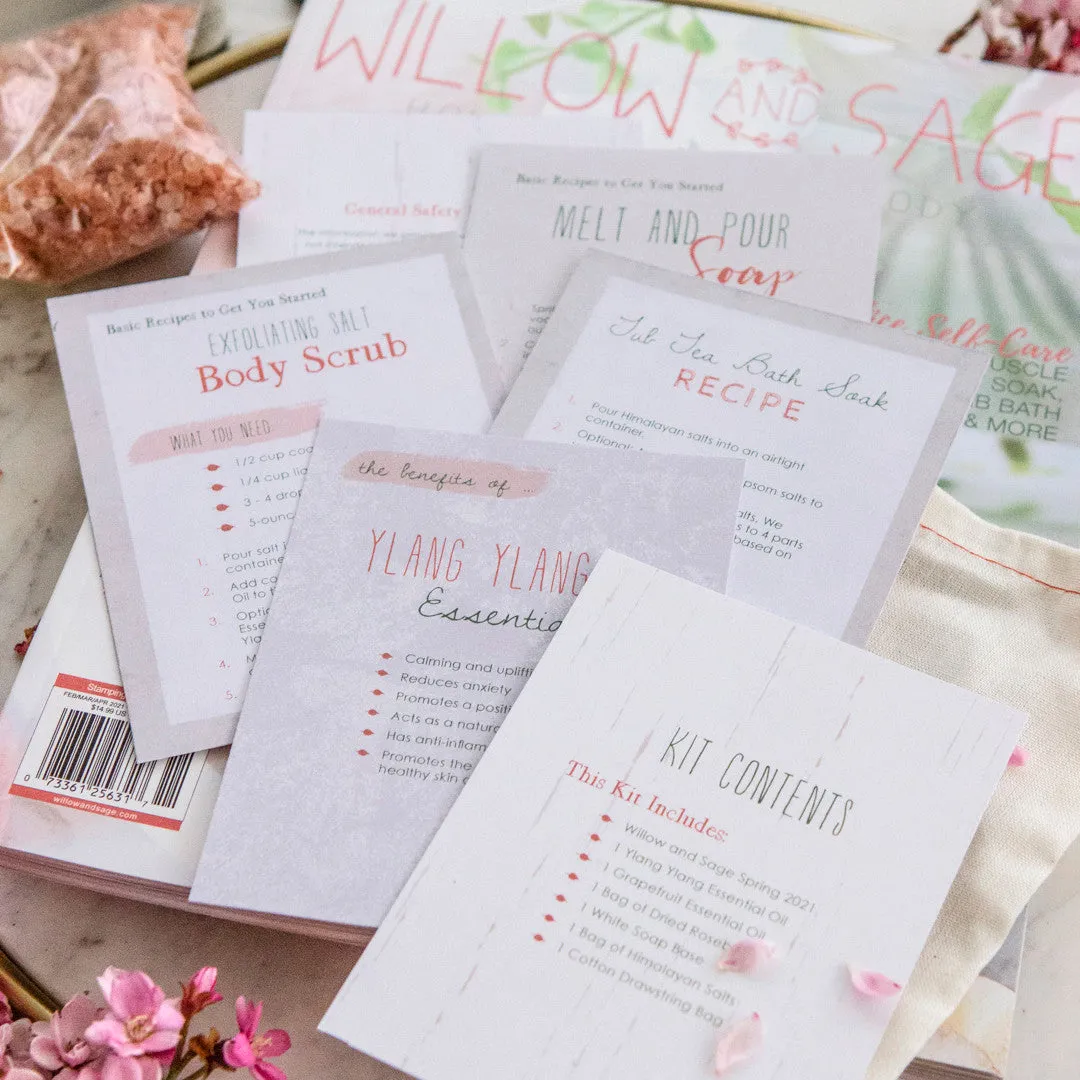 Stampington Willow and Sage Romance startsett såpe og pleie