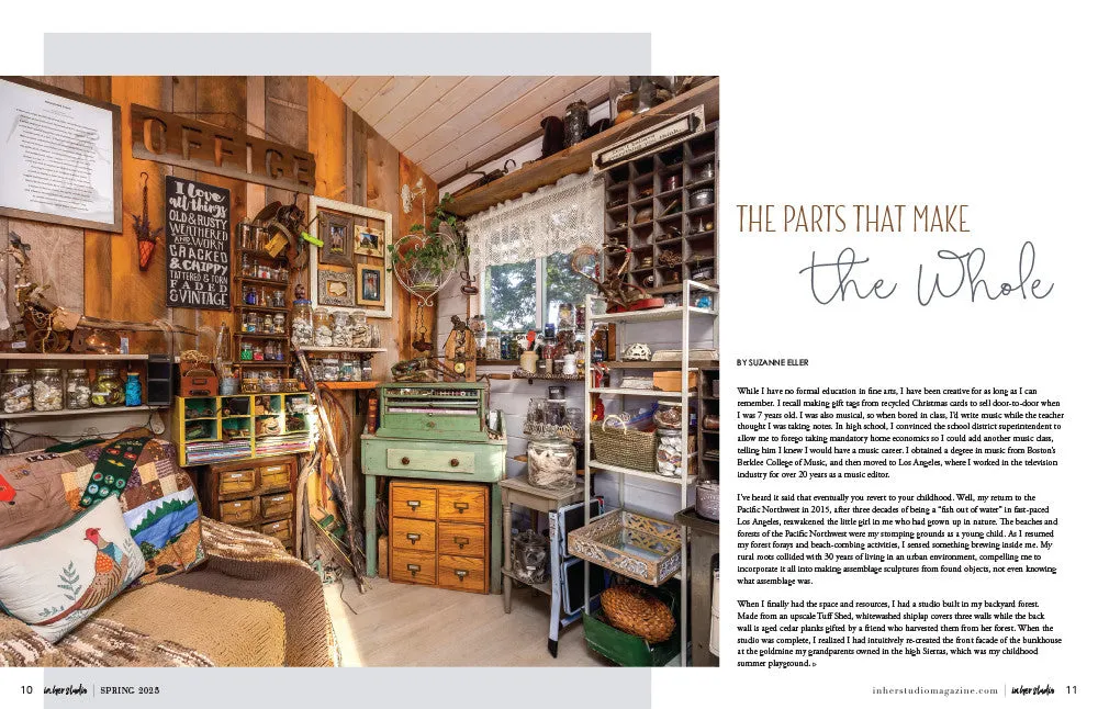 Stampington In Her Studio Spring 2025 blad PDF atelier