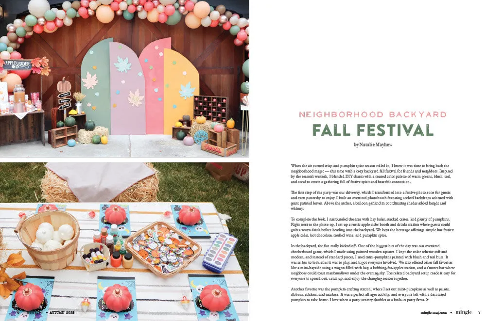 Stampington Mingle Autumn 2025 blad enkeltutgave – selskap