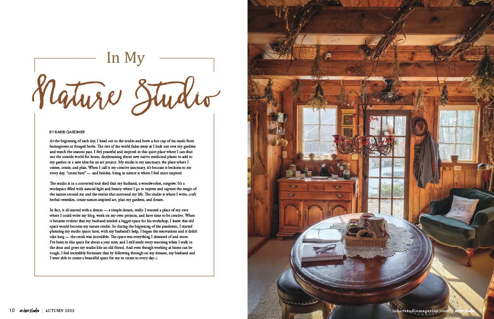 Stampington In Her Studio høst 2022 blad PDF 160 sider