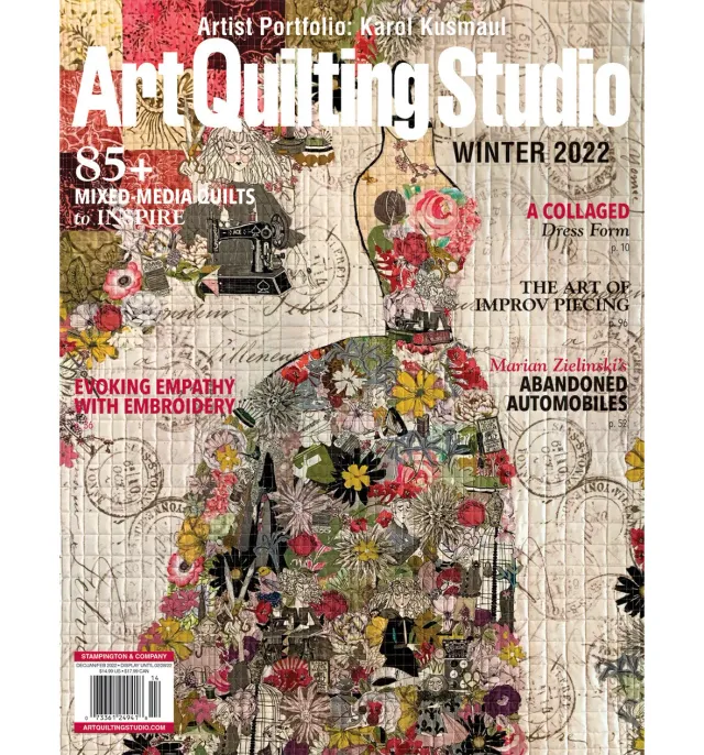 Stampington Art Quilting Studio Winter 2022 blad 144 sider