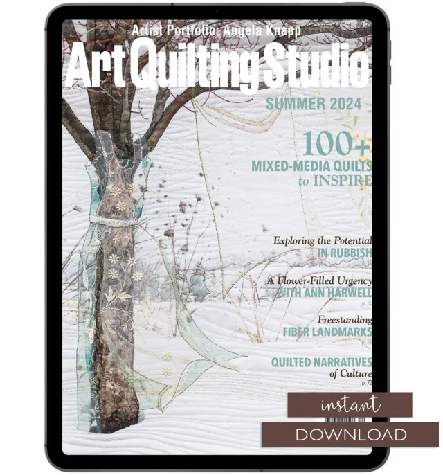 Stampington Art Quilting Studio Summer 2024 e-blad PDF quilt