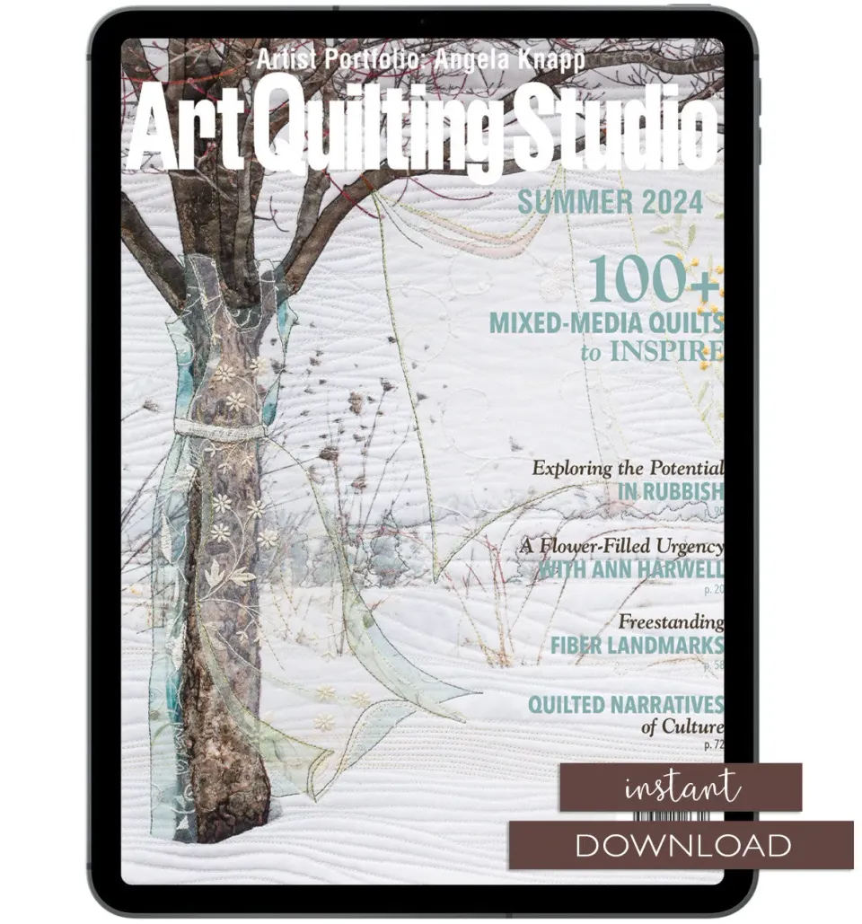 Stampington Art Quilting Studio Summer 2024 e-blad PDF quilt