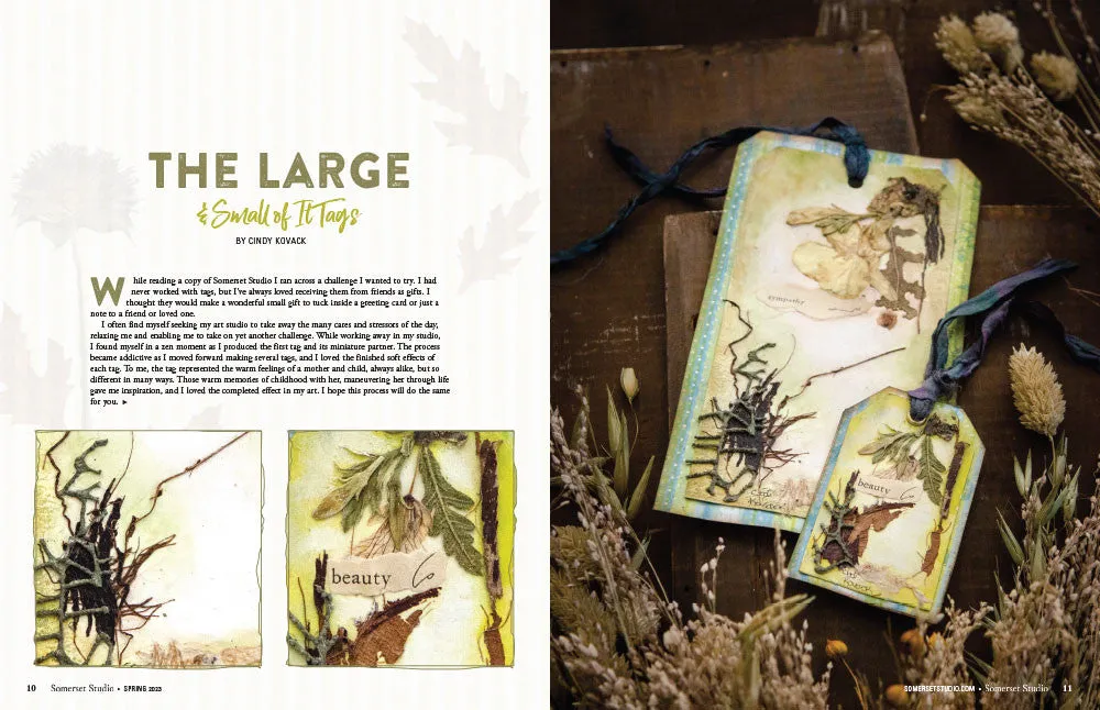 Stampington Somerset Studio Spring 2023 blad PDF mixed-media