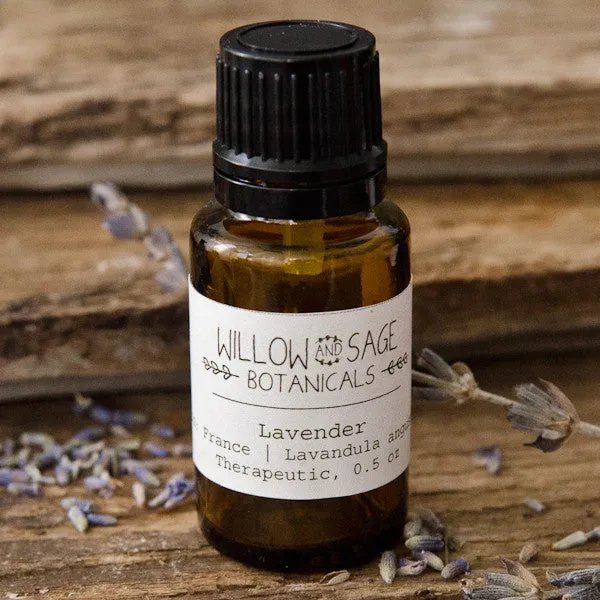 Willow and Sage Botanicals Lavendel eterisk olje 0,5 oz fransk