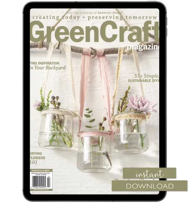 Stampington GreenCraft Winter 2021 blad PDF gjenbruk