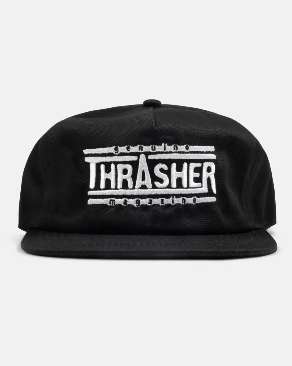 Thrasher Genuine Snapback caps svart bomull
