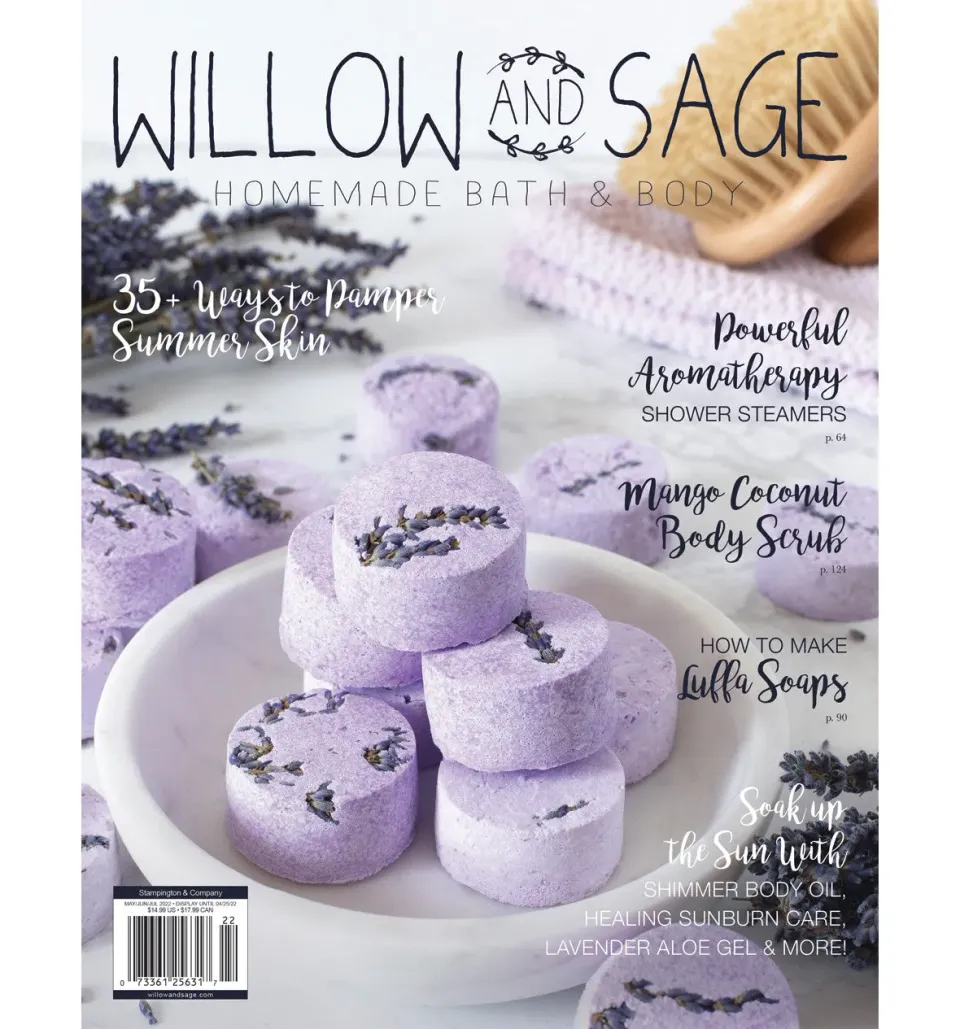 Stampington Willow and Sage Summer 2022 blad hudpleie